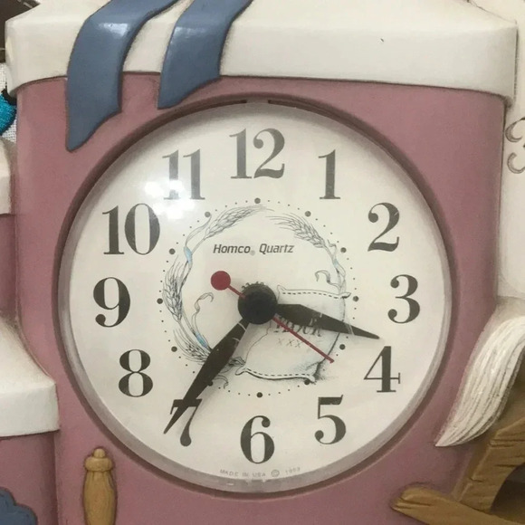 Vintage Homco Home Sweet Home Clock - Picture 3 of 5